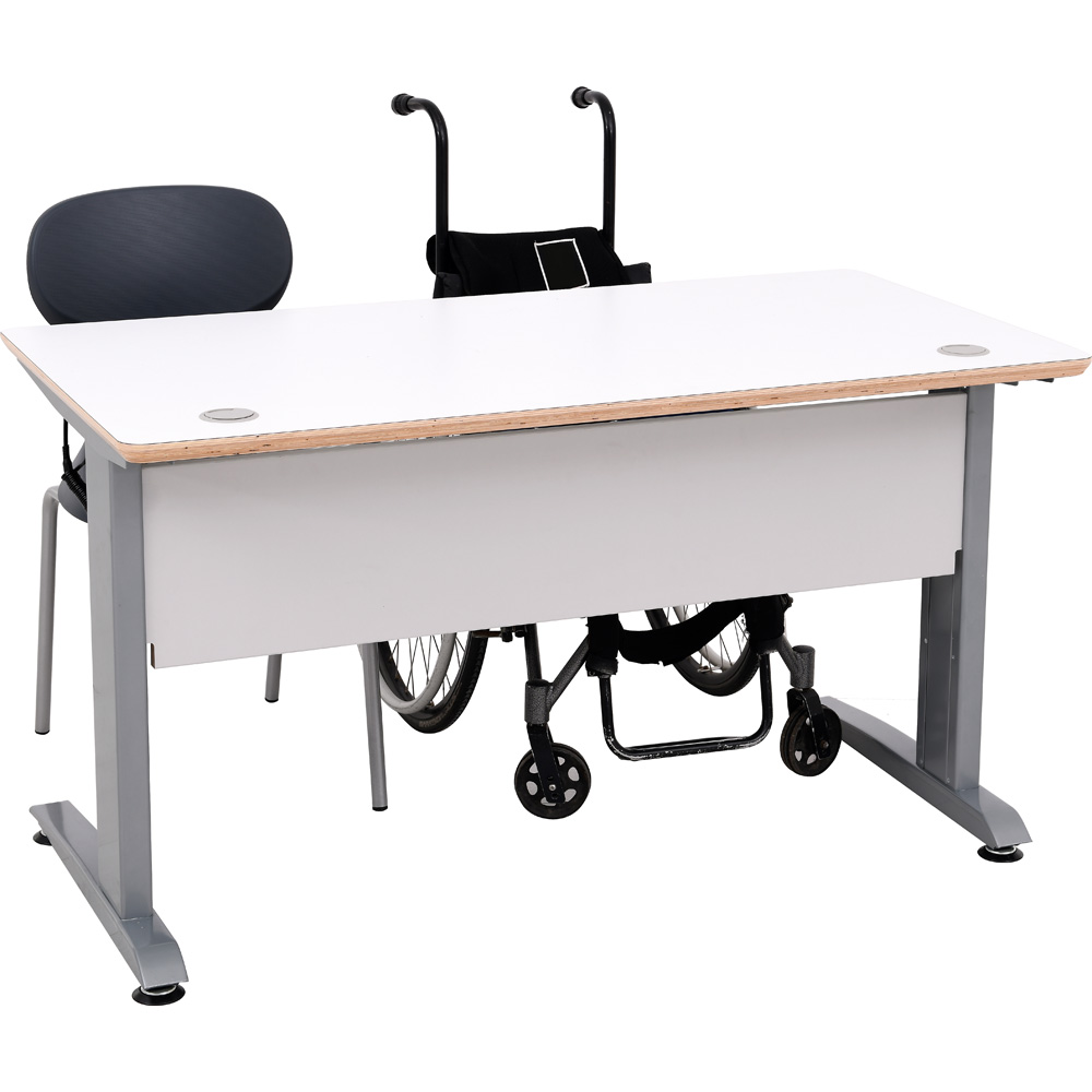 Stół szkolny dostosowany do uczniów poruszających się na wózku inwalidzkim