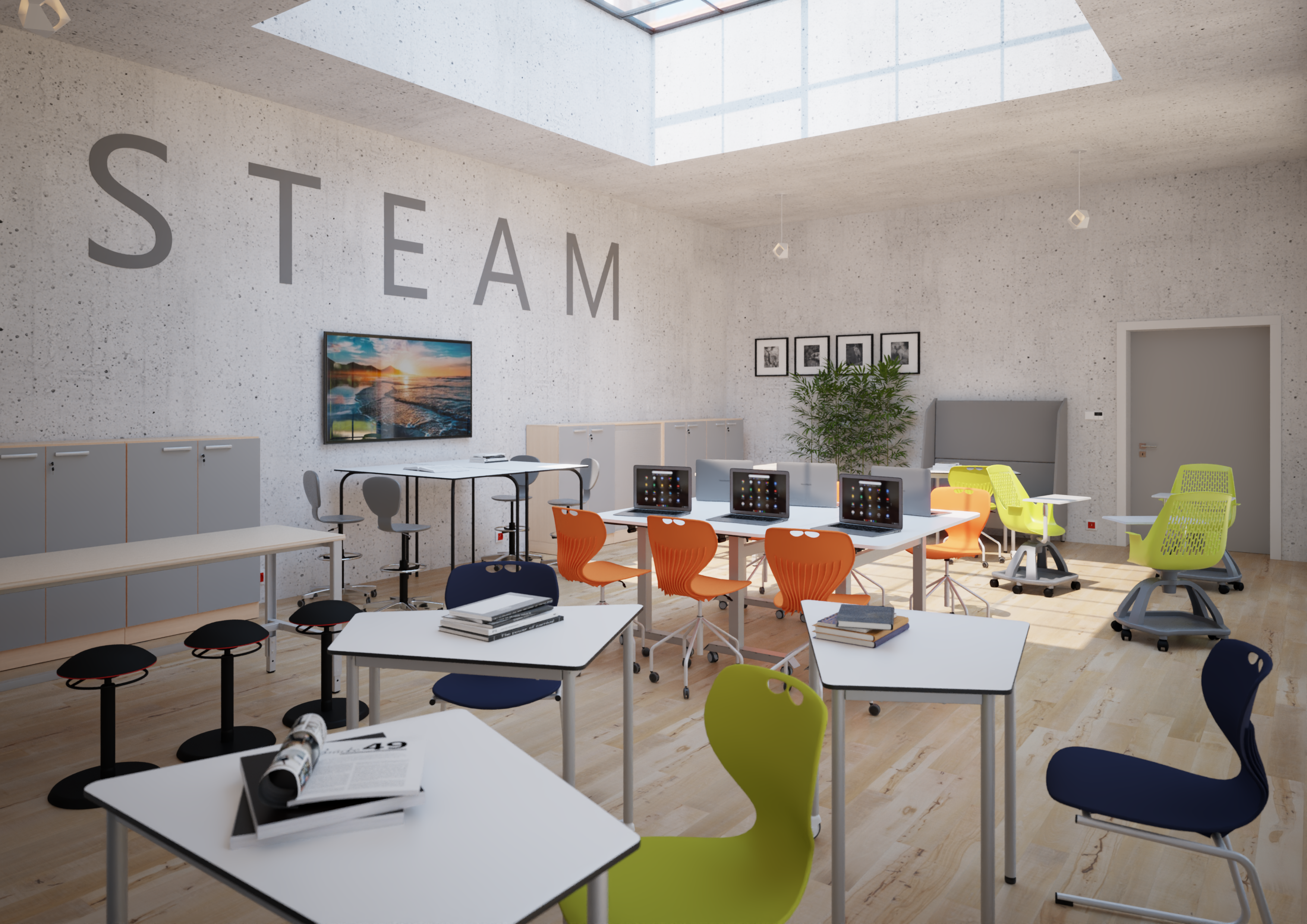 klasa szkolna steam